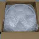 CraftGenes Art Supplies Organizer, Extra Large 360 Rotating Desk Organizer with 7 Removable Compartments, Marker Organizer for Home, Office, and Classroom, Crayon Holder (White)