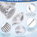 Magnetic Dryer Vent Coupling Connector Kit - DV180 Airtight Seal, Quick Magnetic Connect/Disconnect, Includes 4" Extendable Flexible Duct Hose, 2 Clamps, Screws - Easy Install & Lint Cleaning (Silver)