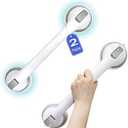 2 Pack 16 inch Shower Grab Bars,Grab Bars for Bathtubs and Showers, Shower Handles for Elderly Suction Cup, Bathroom Safety Bars for Showers Walls Heavy Duty, No Drilling Waterproof