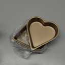5 Pack Mini Heart Shaped Cake Pan, Small Heart Brownie Muffin Cupcake Molds Mini Cake Tin Tray for Baking
