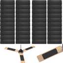 40 Pack Ceiling Fan Filters for Fan Blades, Activated Coconut Carbon Fan Filter Pads, Easy-Install Dust Catcher Accessories for Home, Fits Most Ceiling Fans, Helps Reduce Dust & Odors