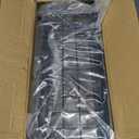 Sleclean Magnetic Spice Rack Organizer for Refrigerator, Pack of 2, Fridge Organizer Shelf, Refrigerator Organizers and Storage, Multi Use Kitchen Magnetic Shelf,11.8"x4.5"x4.3",Black