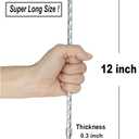 12 Inch Galvanized Landscape Stakes Metal Landscape Edging Anchoring Spikes, Landscape Anchoring Stake for Artificial Turf, Paver Edging, Weed Barrier, Tent, Camping, Carpentry (15)