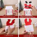 Lighted Christmas Fireplace Scene Tabletop Decor, Fire Santa Paper Lantern Box Decoration with LED Light for Mantel, Indoor, New Year, DIY Xmas Gifts for Coworkers, Friends, Teacher, Family