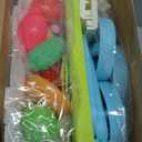 Kids Shopping Cart - 2 in 1 Toy Shopping Cart with Play Food Fruit Vegetable Dessert and Shop Accessories, 72pcs Pretend Play Grocery Store Toy Kitchen Game Trolley Play Set for Kids (Blue)