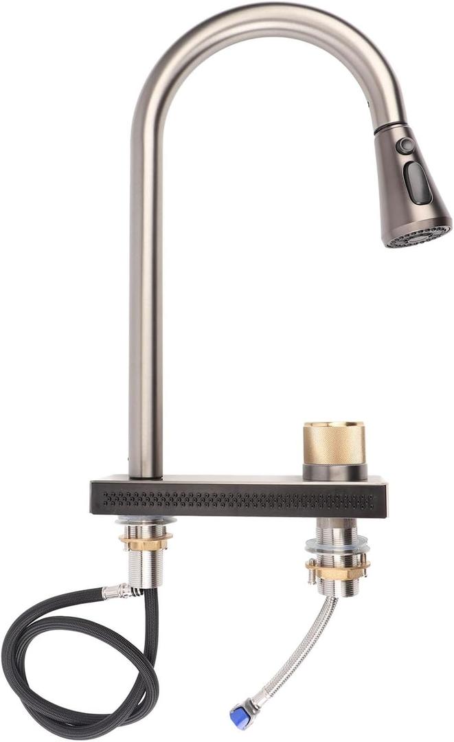 Waterfall Kitchen Faucet, Stainless Steel Pull Down Sprayer for Home Versatile Usage for Various Kitchen Tasks with Waterfall Outlet Mode