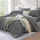 Twin XL Comforter Set- 5 Pieces Prewashed Bed in a Bag Twin Bedding Sets, Size: Twin XL(66"x90")