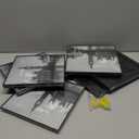 GOmaize Front Loading Black Picture Frame 8x8 Set of 6 Wall and Table Mounting