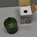 Colorful Glass Jar With Lid,Candy Cookie Jars,Jewelry Box,Christmas Decorative Jar(Olive Green)