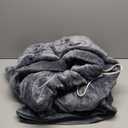 Blunique Heated Blanket Electric Blanket Queen - Fast Heating Blanket Throw Dual Control Double Sided Sherpa with 6 Heating Levels & 1-10 Hours Auto Off, Mashine Washable, 84 x 90 Inches, Grey