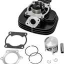 Cylinder Top End Kit Piston Gasket Assembly Rebuild Kit replacement for Yamaha Blaster 200 YFS 200 1988-2006 89 90 1991 92 93 94 1995 1996 1997 1998 1999 2000 2001 2002 2003 2004 2005