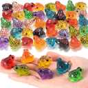 20pcs Luminous Mini Frogs, Resin Frog Figurines Glow in The Dark, Luminous Animals Statues for DIY Projects Gardens Landscapes Decoration- Muticolor