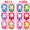 28 Pack Valentines Gifts for Kids - Giant Lollipop-Shaped Class Stationery Set with Cards, Bulk Valentines Classroom Gifts for School Exchange Prizes