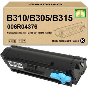 B310 Black 006R04376 Standard Capacity Toner Cartridge Replacement for Xerox B305 B310 B315 Printer(1-Pack)