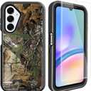 Compatible for Samsung Galaxy A16 Case Camo with Screen Protector for Men Boy [Military Grade Protection] Heavy Duty Shockproof Cover for Samsung Galaxy A16 5G/4G, Camouflage