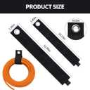 Heavy-Duty Extension Cord Holder 3-Pack, Two Sizes, Durable Nylon Cable Organizer Straps for Hanging CablesCords, Hoses, RopesTools and Outdoor Organization