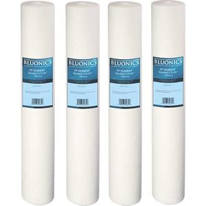 20" x 2.5" Sediment Water Filter (4) 5 Micron Whole House Cartridges