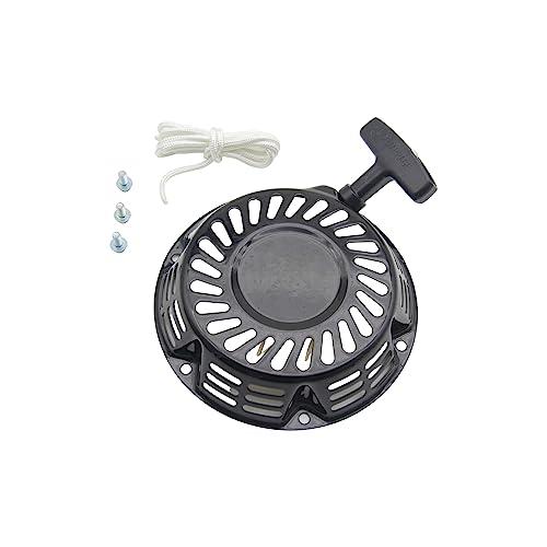 Effortlessly Compatible with Honda Clones Recoil Starter Generator with 212 Ct200u Pull Start featuring a reliable Pull Cord, Compatible with Coleman Champion 159cc, 196cc, 212cc,224cc Engines, Black
