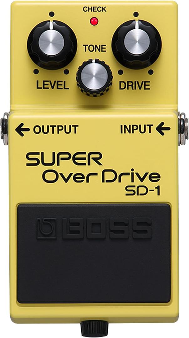 BOSS SD-1 SUPER Overdrive | Compact Overdrive Pedal | Genre-Defining Sound & Feel | Unique Clipping Circuitry Produces Tube-Like Characteristics | Dynamic Tone Options | Easy-To-Use Controls