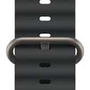 Apple Watch Band - Ocean Band (49mm) - Black with Natural Titanium Finish - Regular