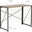American Furniture Classics OS Home and Office 42240 No Tool Assembly Writing Desk, Sewn Oak