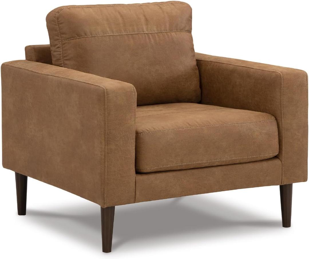 Signature Design by Ashley Telora Caramel Chair (35"D x 36"W x 35"H)