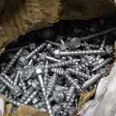 SD Connector Screws, #9 x 1-1/2" Heavy Duty Joist Hanger Screws, 1/4" Hex Head, 0.380" Dia, 10D Nail Replacement, Mechanical Galvanized, 1500-Hour Salt Spray Tested, 500 Count