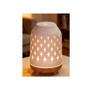 InnoGear Aromatherapy Diffuser, 150ml Ceramic Diffuser Ultrasonic Humidifier Cool Mist Essential Oil Diffusers for Home Air Diffuser with 2 Mist Modes Waterless Auto Off, White