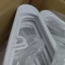 SereneLife 100 Pack Plastic Hangers, Non-Slip, Space-Saving Closet Organizers, Durable and Strong for Shirts, Sweaters, Hoodies, Kids Clothes & Dresses, Ultra-Thin, Lightweight (White)