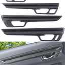 For Honda CRV 2023 2024 2025 2026 EX-L, Sport Touring Hybrid Interior Door Panels Protetive Cover, Cool Sporty Carbon Fiber Grain Interior Accessories for CR-V, Luxury Interior Upgrate Trims- Carbon