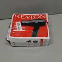 REVLON Travel Hair Dryer | Salon-Style Blowouts, Lightweight Design, 1875 Watts for Fast Drying with 2 Heat & Speed Settings for Drying and Styling Flexibility (Black)