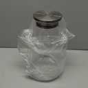 Glass Pitcher with Lid, 1 Gallon 128oz Water Pitcher with Handle and Spout for Fridge, Borosilicate Glass for Iced Tea, Juice, Sangria, Cold/Hot Beverage, Large Jug with Extra Wide Mouth