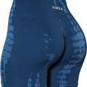 AUROLA Serpent Seamless Scrunch Workout Shorts for Women,Tummy Control Squat Proof Ribbed Thick Active Gym Short,Medium