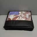 Pumpkin Orange Blue Comforter Set for Toddlers Teens Adults King, Autumn Leaves Botanical Bedding Sets Water Washed Microfiber Bedding with 1 Comforter 2 Pillowcase All Season