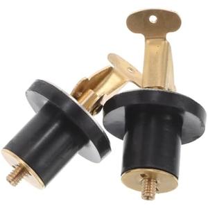 4 Pack Anneome Professional Grade 5/8 Brass Drain Plug Live Bait Tank Seal Rubber Expansion for Fishing