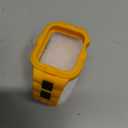 GELISHI Bands Compatible for Apple Watch Band 45mm 44mm 42mm, Men Sport Rugged Band with Protective Case for Watch Series 9 8 7/ Series 6 SE 5 4 3, Yellow