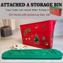 Christmas Modeling Air Dry Clay Crafts for Kids,Blingbrione Xmas Activities Craft Pumpkin Snowman Santa Reindeer Play Dough DIY Kits for Girls Boys Holiday Party,24 pcs Clay Sculpting Tools