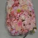 Geosar 120 Pcs Artificial Flowers Bulk Mini Silk Flower for Crafts Fake Small Flowers Heads Floral Arrangement Decor for Spring DIY Wreath Wedding Bouquet Decoration(Pink,Cozy Style)