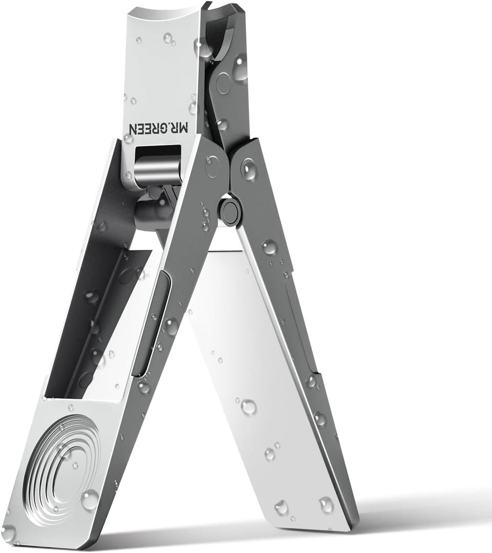 MR.GREEN Innovative Folding Nail Clippers Collapsible Nail Cutters Stainless Steel Nail Scissors Portable Travel Manicure Tools