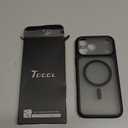 TOCOL for iPhone 17 Pro Max Case, Compatible with Magsafe, Full Camera Protection, Built-in Magnetic Ring, Translucent Matte Phone Case for iPhone 17 Pro Max 6.9 inch (Black)