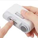 Electric Nail Clipper,Automatic Nail Clipper,Rechargeable 2 Speed Nail Clippers Set,45DB Nail Kit,LED Light Electric Nail Clippers for Kids,Adults,Seniors,2 in 1Design Manicure Set Portable White