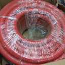 3/4 Inch x 100 FT Red Jackhammer Air Hose with Male NPT Nipple and Female NPT Air Hose Fitting, 3/4 Inch Rubber Pneumatic Hose Assembly for Jack Hammers, Air Tools