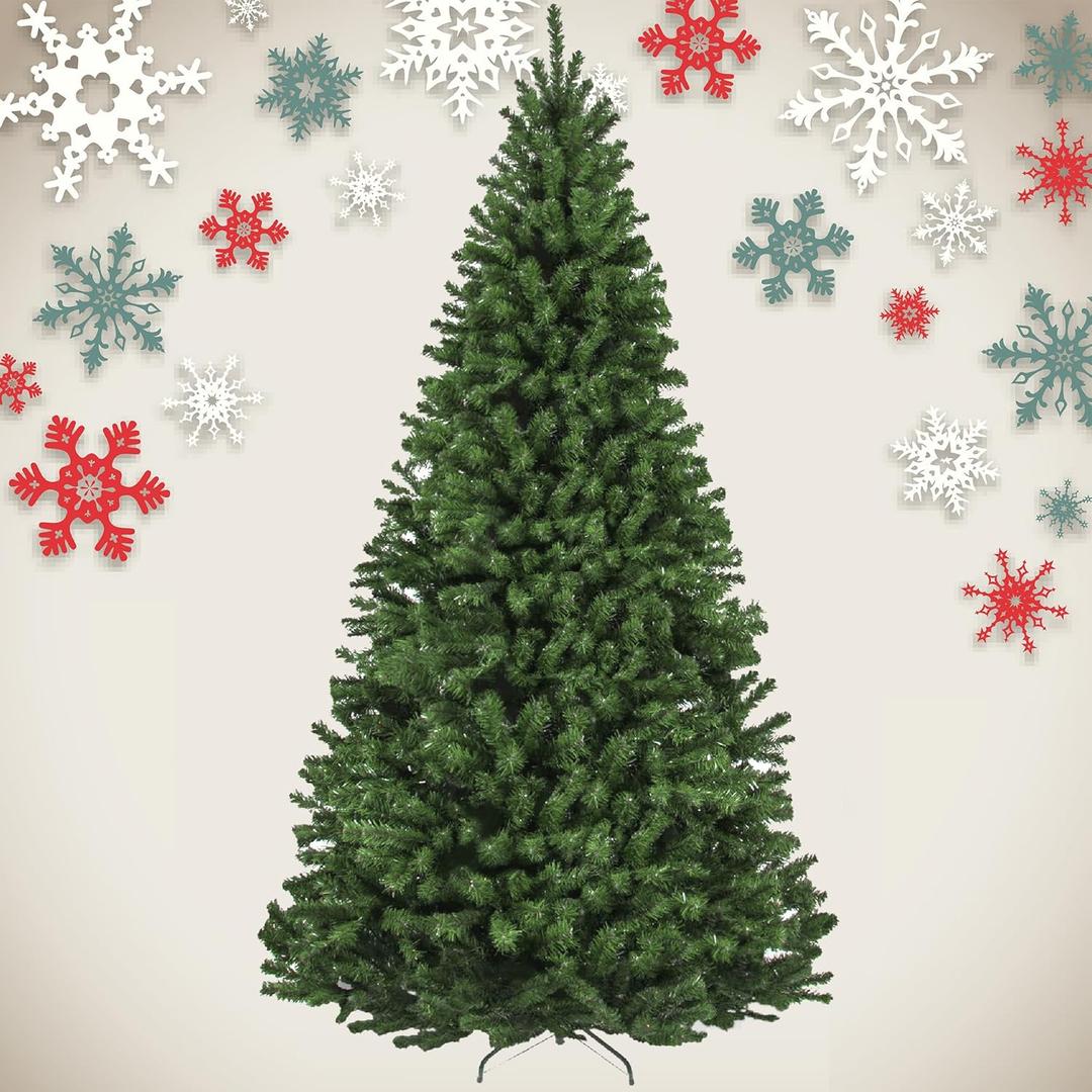 8Ft Premium Christmas Tree with 1800 Tips for Fullness,Artificial Christmas Tree,Easy Assembly,Metal Foldable Base for Home,Office,Party Decoration,with Bag & Gloves 8Ft Premium Christmas Tree with 1800 Tips for Fullness,Artificial Christmas Tree,Easy Assembly,Metal Foldable Base for Home,Office,Party Decoration,with Bag & Gloves