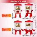 Erinaik Chicken Feeder and Waterer Set, 3 Gallon/16 LB Automatic Poultry Feeding System with Hanging Option, No Waste Feeder Ports & Water Cups, BPA-Free, Ideal for Hens Ducks and Poultry (RED2)