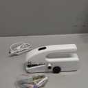 Handheld Sewing Machine for Beginners, Portable Mini Sewing Machine with Two Speed Modes, Easy to Operate and Fast Stitch Suitable for Clothes, Fabrics and Quick Home Repairs (White)