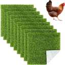 9 Pack Chicken Nesting Pads Reusable Nesting Box Liners Pads Washable Chicken Coop Laying Mats for Chicken Eggs Rabbit Hutch Durable TPU Material (13*13)
