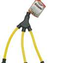 Woods W-Splitter; Extending Outlet Adapter; Splits 1 to 3 Outlets; 2-Foot, 09019