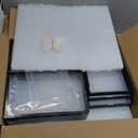 12 Pack X Large Shoe Storage Organizer for Closet, Modular Space Saving Shoe Boxes Clear Plastic Stackable Containers Display Case Bins with Lids, Black