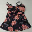 Zando Plus Size Swimsuit Plus Size Bathing Suit Womens Swimsuits Tummy Control Tankini Swimsuits One Piece Swim Suit Modest Swimsuits Floral Swim Dress Tummy Control Swimwear Flower Print Pink 18-20