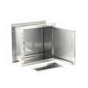 Vivacomfort Specimen Box with Pass Tray, Window Pass Through Specimen Tray Box with Dual Sided Access Doors, 12.7” H x 13.2” W x 6” D